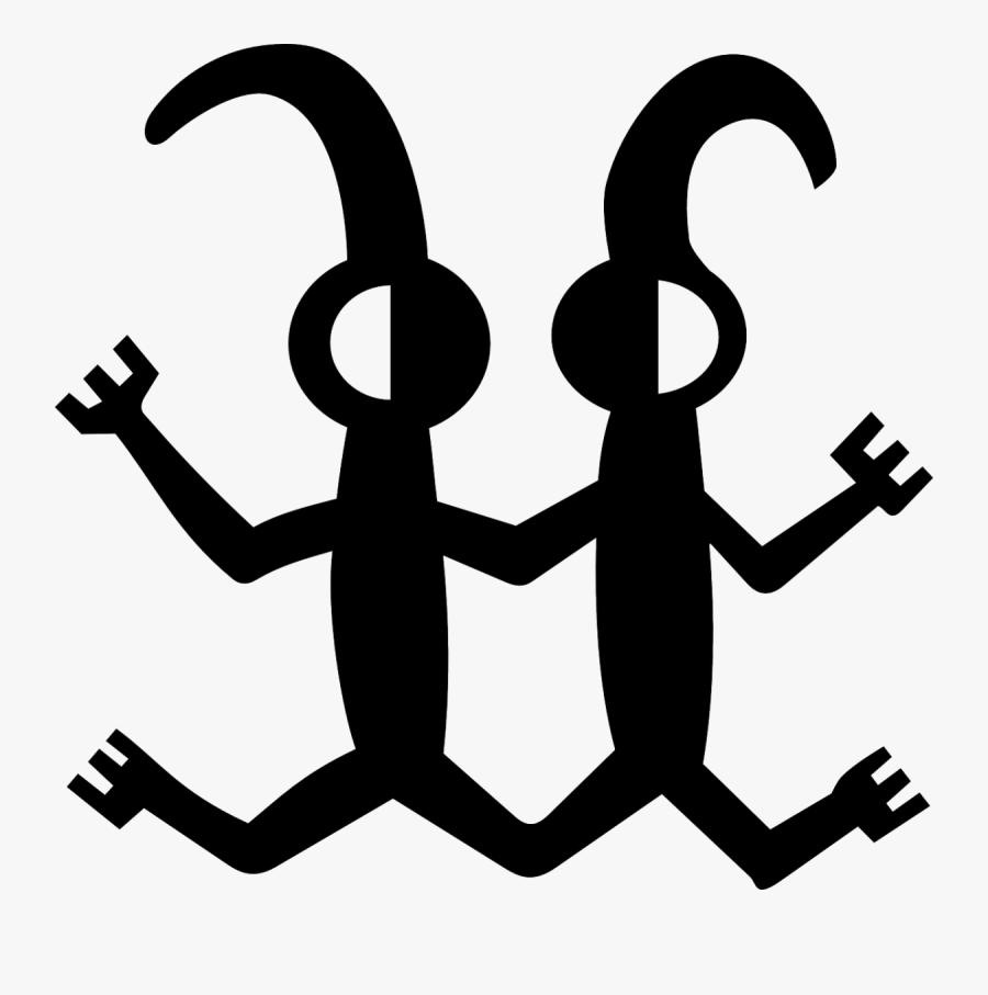 Free Vector Petroglyph Twins - Simbolo De Hermanos Gemelos , Free ...