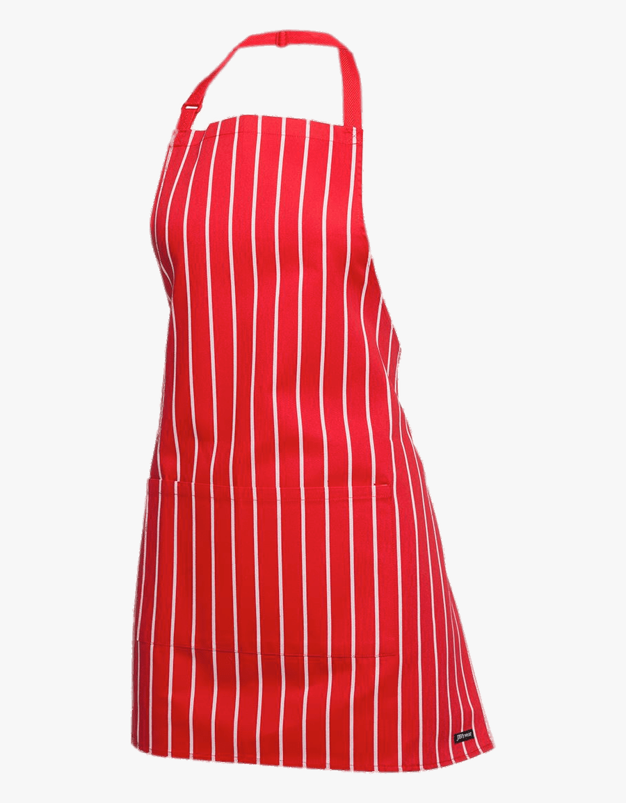 Red And White Striped Apron - Apron Png Transparent, Transparent Clipart