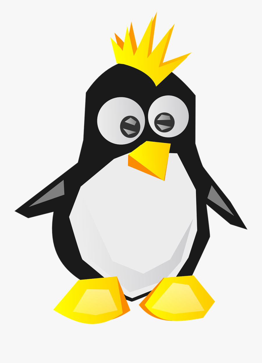 Cute Baby Penguin Twin Duvet - Punk Linux Penguin, Transparent Clipart