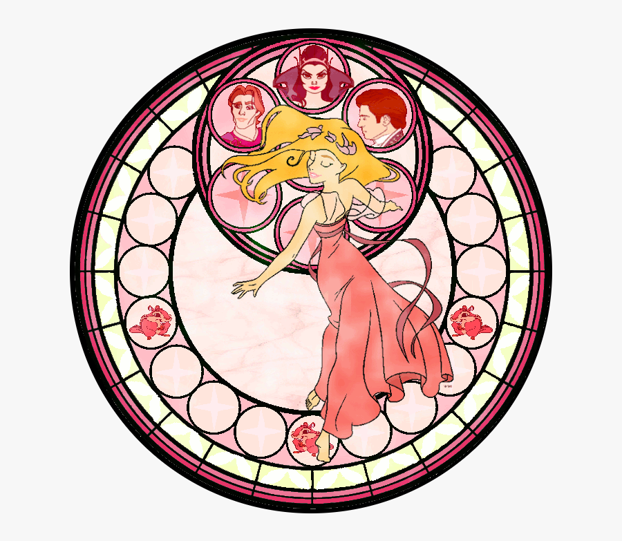 Kingdom Hearts Tiana By Ardennaouvrard On Clipart Library - Kingdom Heart Stained Glass, Transparent Clipart