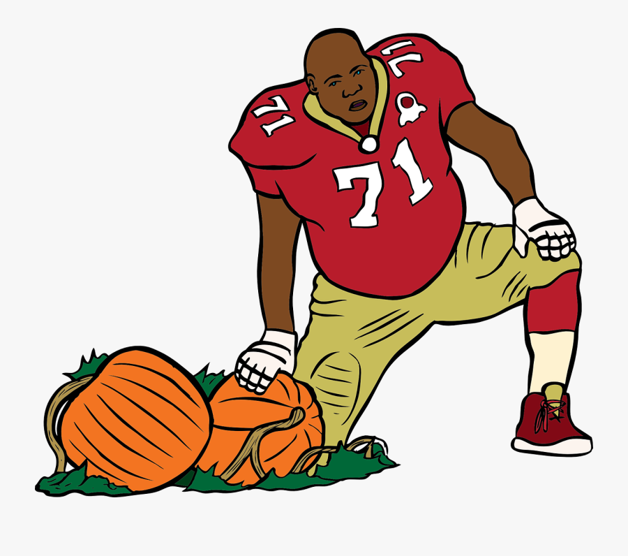 Sf 49er With A Pumpkin - Playing Football Png Clipart, Transparent Clipart