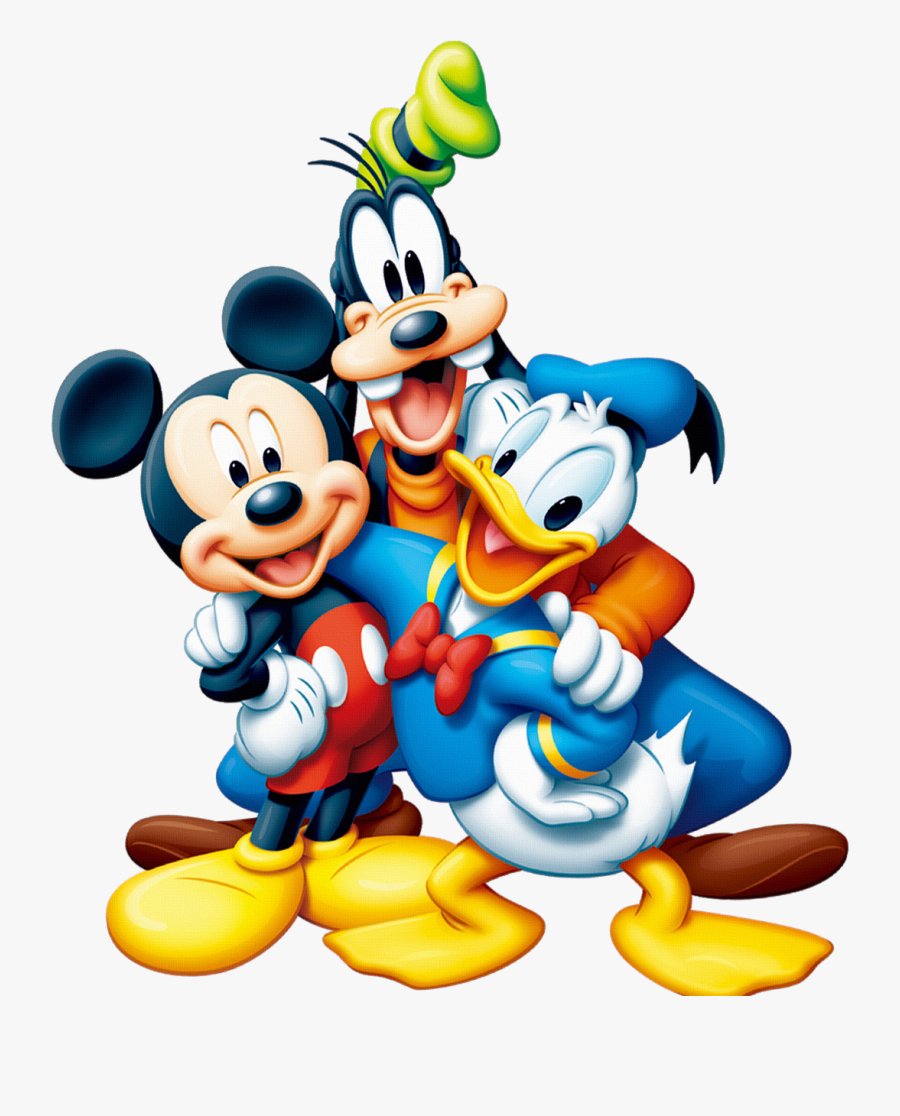 Transparent Cartoon Characters Png - Mickey Mouse And Friends Png, Transparent Clipart