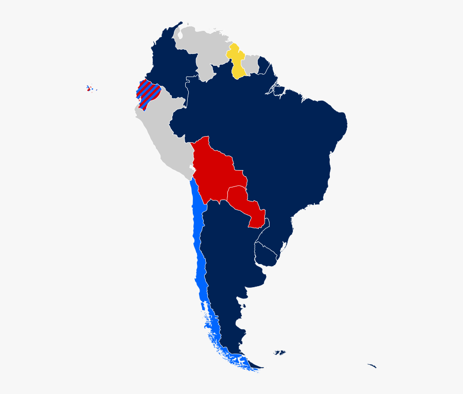 Recognition Of Same-sex Unions In South America Marriage - South America Economic Map, Transparent Clipart