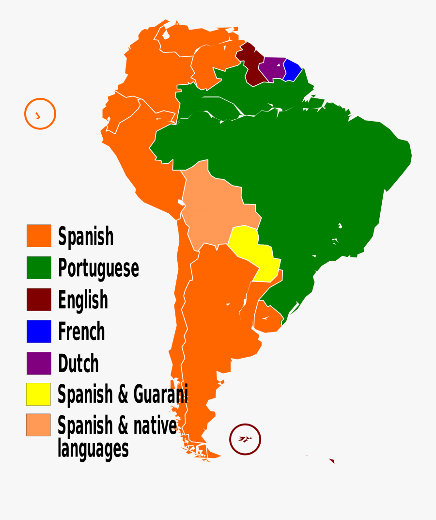 America On Emaze - Spanish Speaking Countries In South America Map, Transparent Clipart