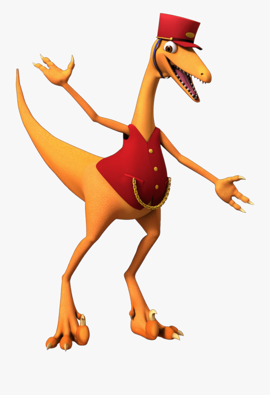 Dinosaur Train Troodon Transparent Png - Dinosaur Train Conductor Toes, Transparent Clipart