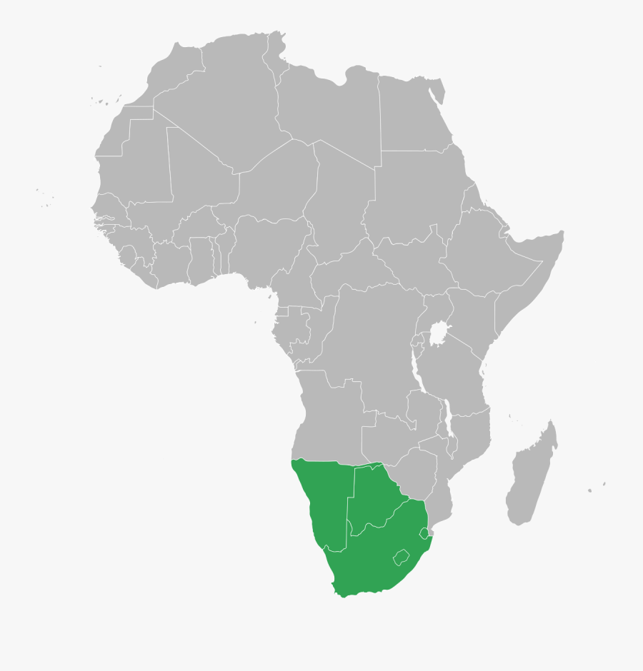 Africa Map With Zambia, Transparent Clipart