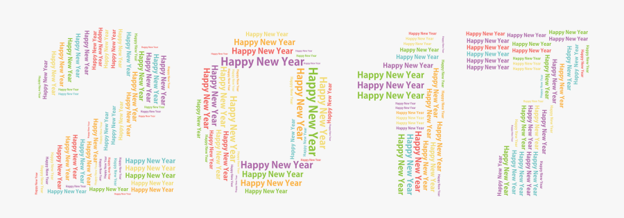 Happy Year Cloud No - Pattern, Transparent Clipart