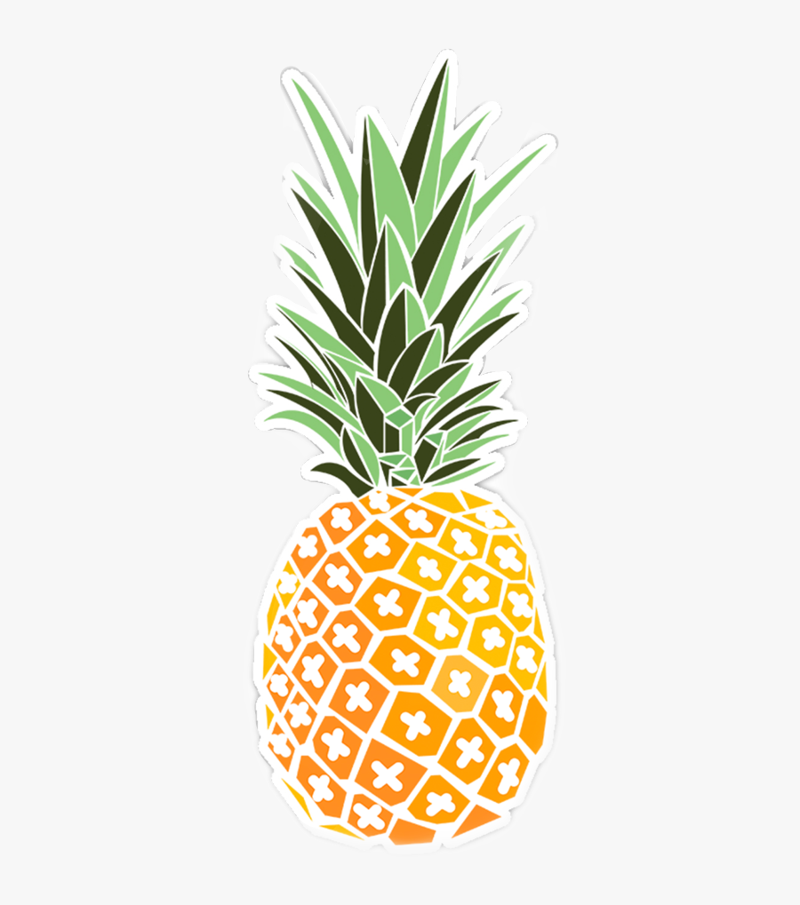 #pineapple #cute #plant #orange #freetoedit - Hydro Flask Stickers Printable, Transparent Clipart