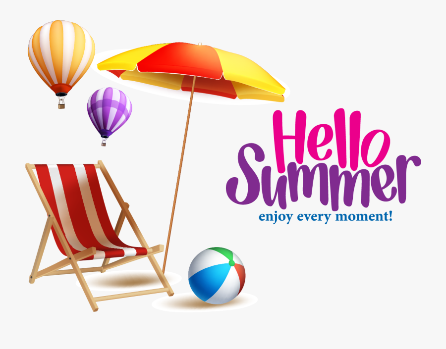 Summer Great,summer Beach Royalty-free Free Frame Clipart - Banner Background Hello Summer, Transparent Clipart