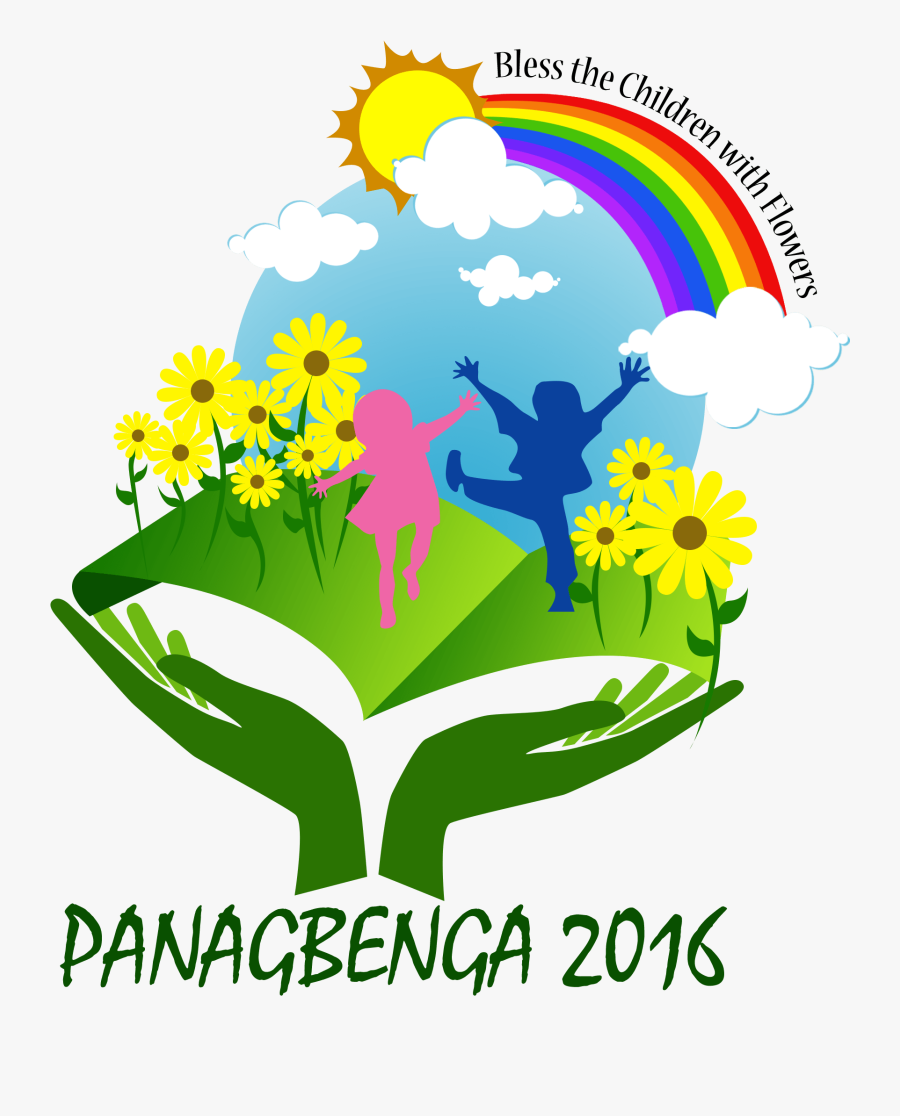 Panagbenga 2016 Logo, "bless The Children With Flowers" - Poster Of Panagbenga Festival, Transparent Clipart