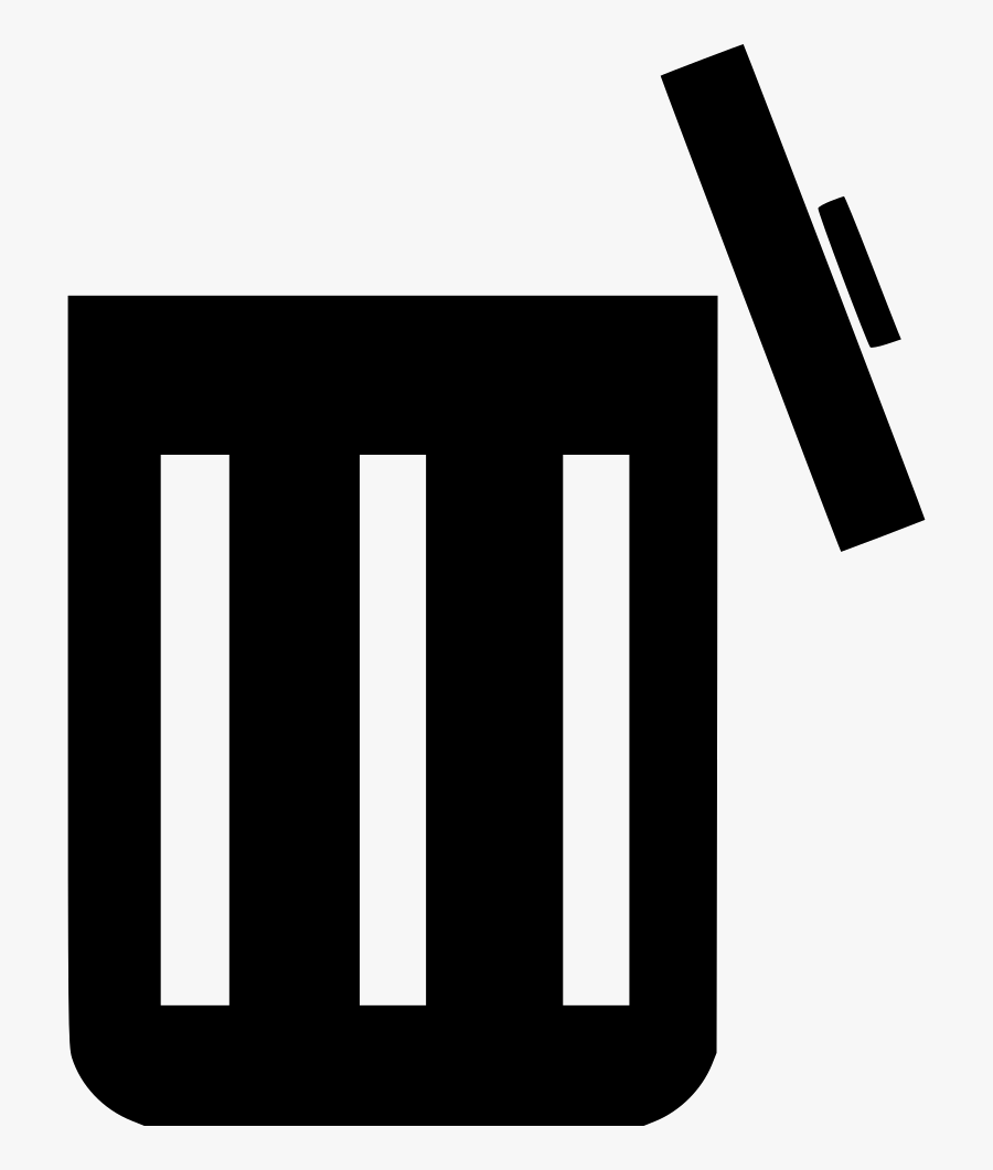 Transparent Garbage Can Clipart Free - Open Trash Bin Icon, Transparent Clipart