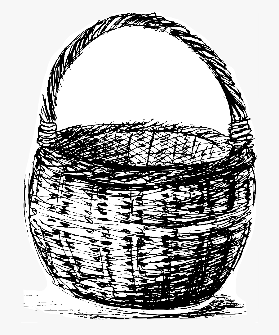 Picnic Basket Drawing, Transparent Clipart