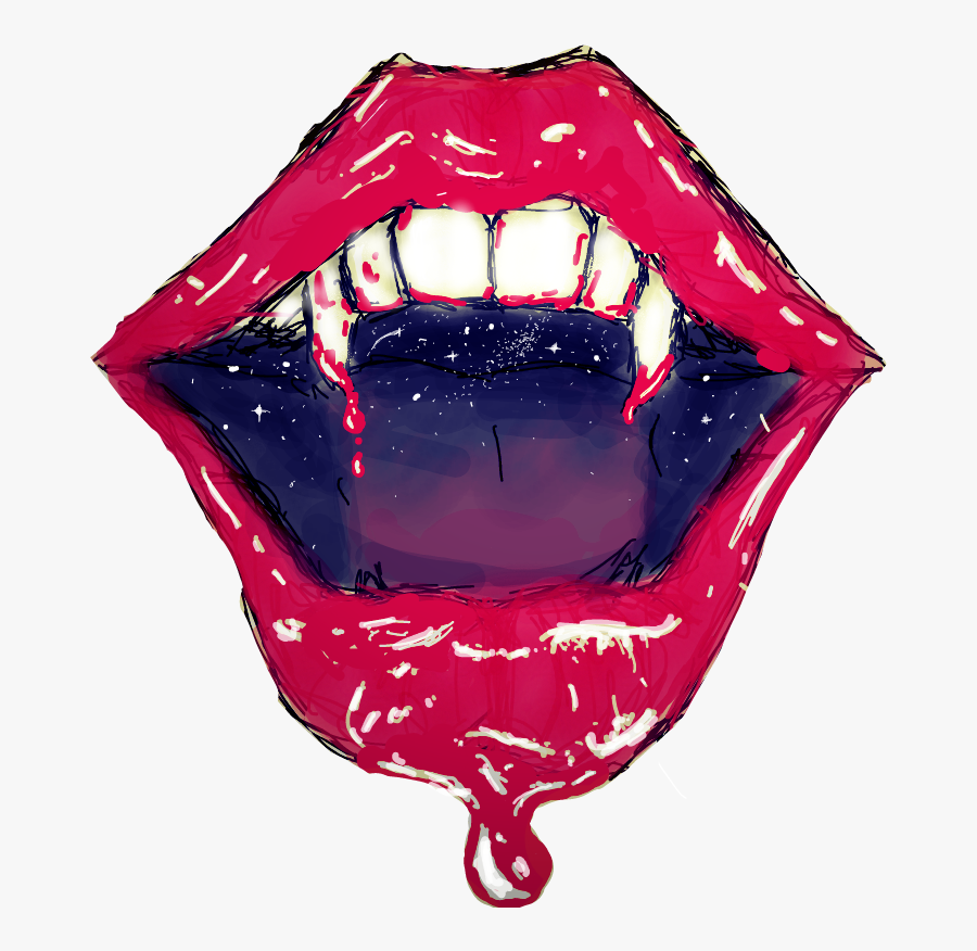 #popart #red #lips #vampire #vintage #drawing #drawingart ...
