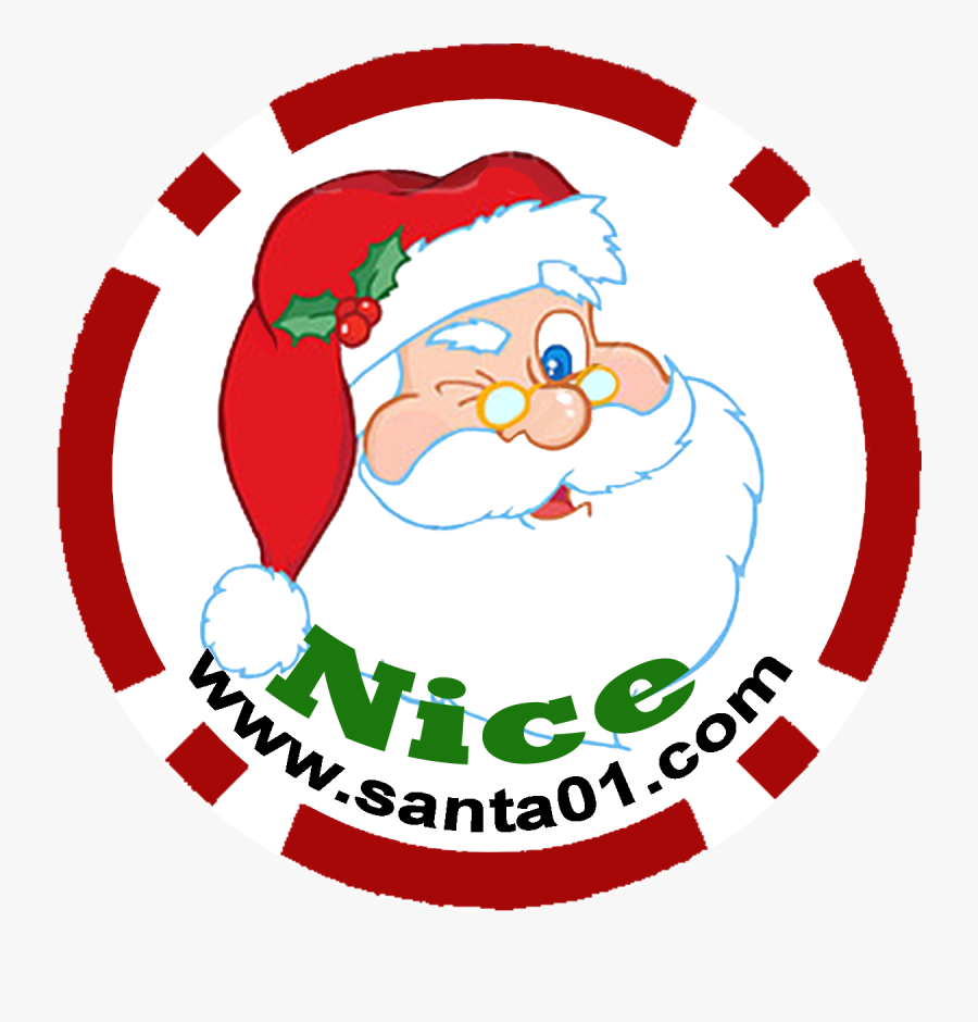 Transparent Santa Claus Signature Clipart - Santa Winking, Transparent Clipart