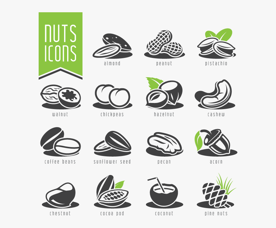 Nuts Icon, Transparent Clipart