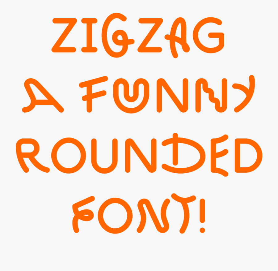 Benoit Bodhuin Zig Zag - Zig Zag Typeface, Transparent Clipart