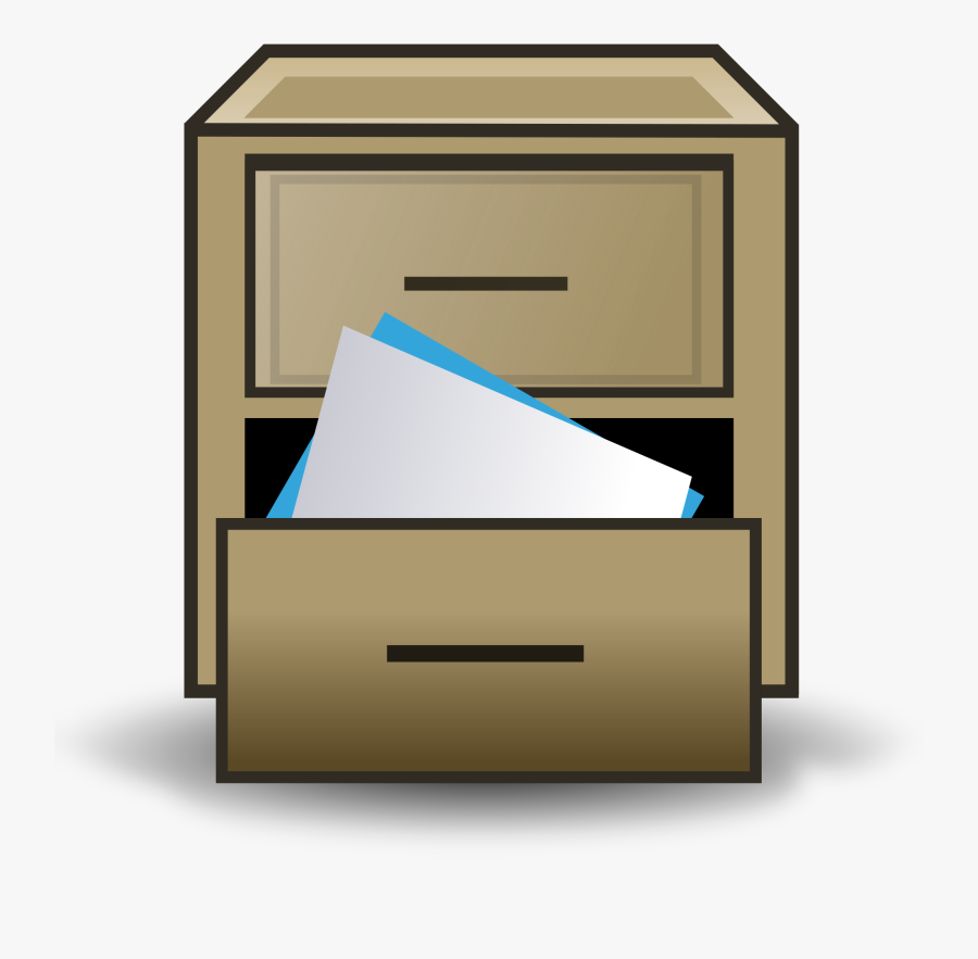 File Filing Cabinet Icon Svg Wikimedia Commons Drawer - Filing Cabinet Transparent Background, Transparent Clipart