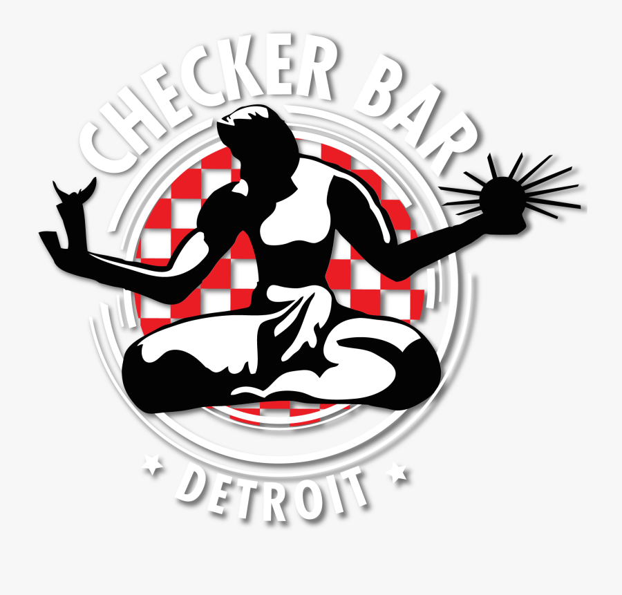 Floor Clipart Checker Board - Checker Bar Detroit Logo, Transparent Clipart