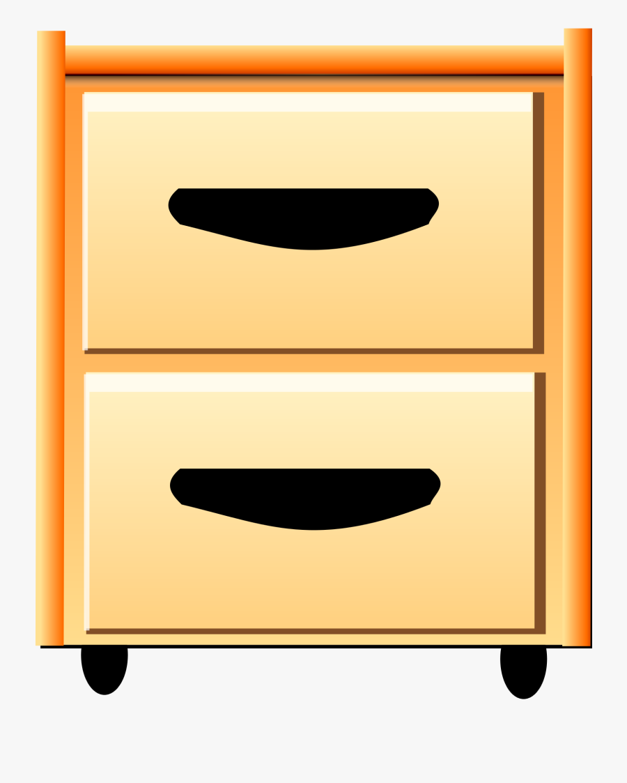 Folder Clipart File Drawer - Chest Of Drawers, Transparent Clipart