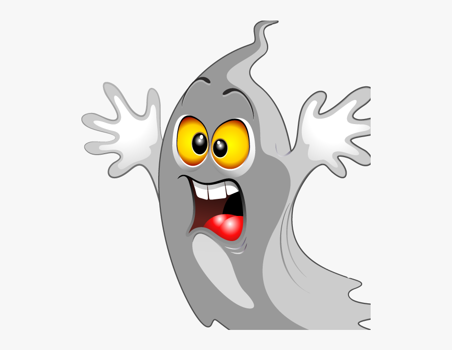 Scared Ghost Clipart , Png Download - Ghost Funny Cartoon, Transparent Clipart