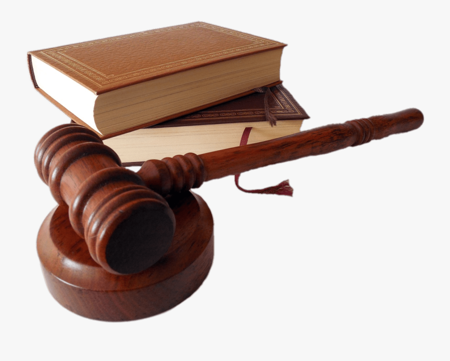 Judges Hammer And Law Books - Law Transparent, Transparent Clipart