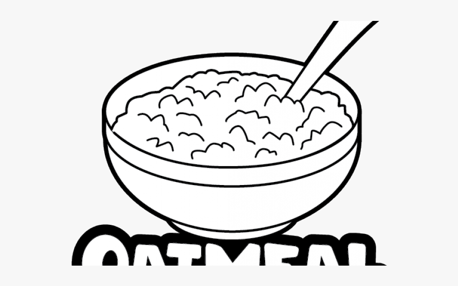 Bowl Of Oatmeal Drawing, Transparent Clipart
