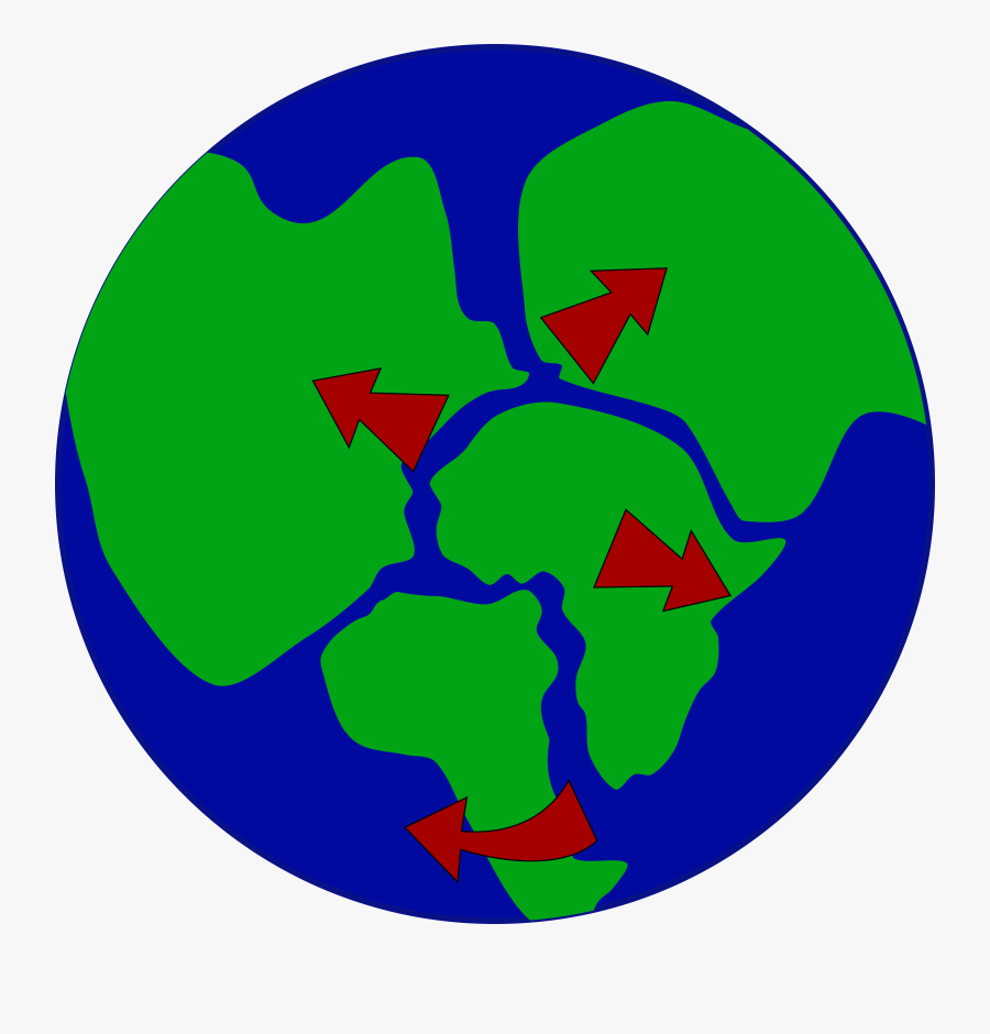 Earth With Continents Breaking Up Clip Arts - Breakup Of Supercontinent Pangaea Begins, Transparent Clipart