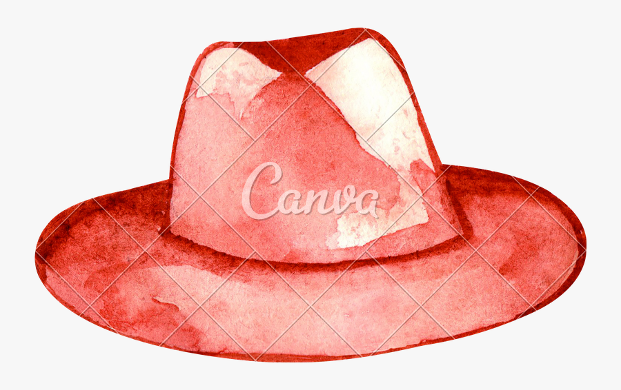 Watercolor Hat - Cowboy Hat, Transparent Clipart
