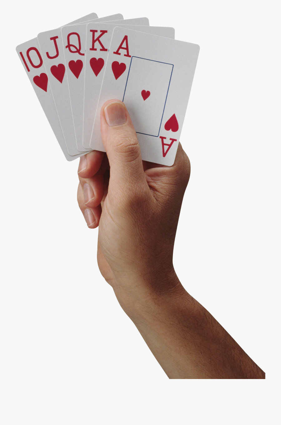 Cards In Hand Png - Hand With Cards Png, Transparent Clipart
