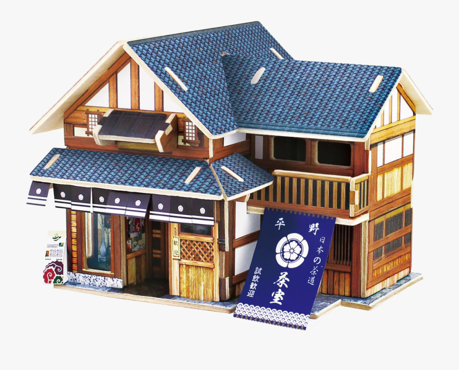 Japan Jigsaw Puzzle Puzz 3d Wood Model Building - Japanese Style Wooden House, Transparent Clipart