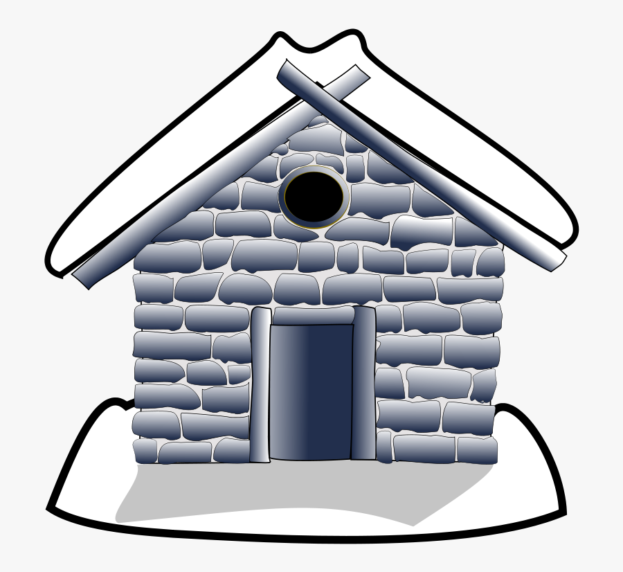 Free Vector Homes Clipart Clip Art - Stone House Clipart Black And White, Transparent Clipart