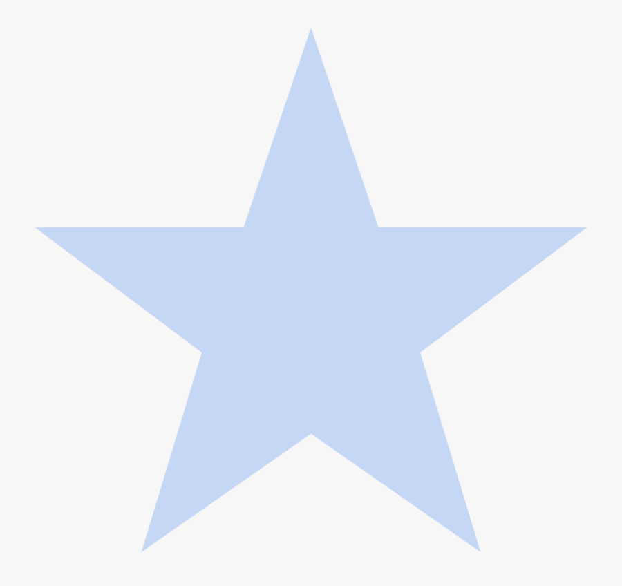 Light Blue Star Icon, Transparent Clipart
