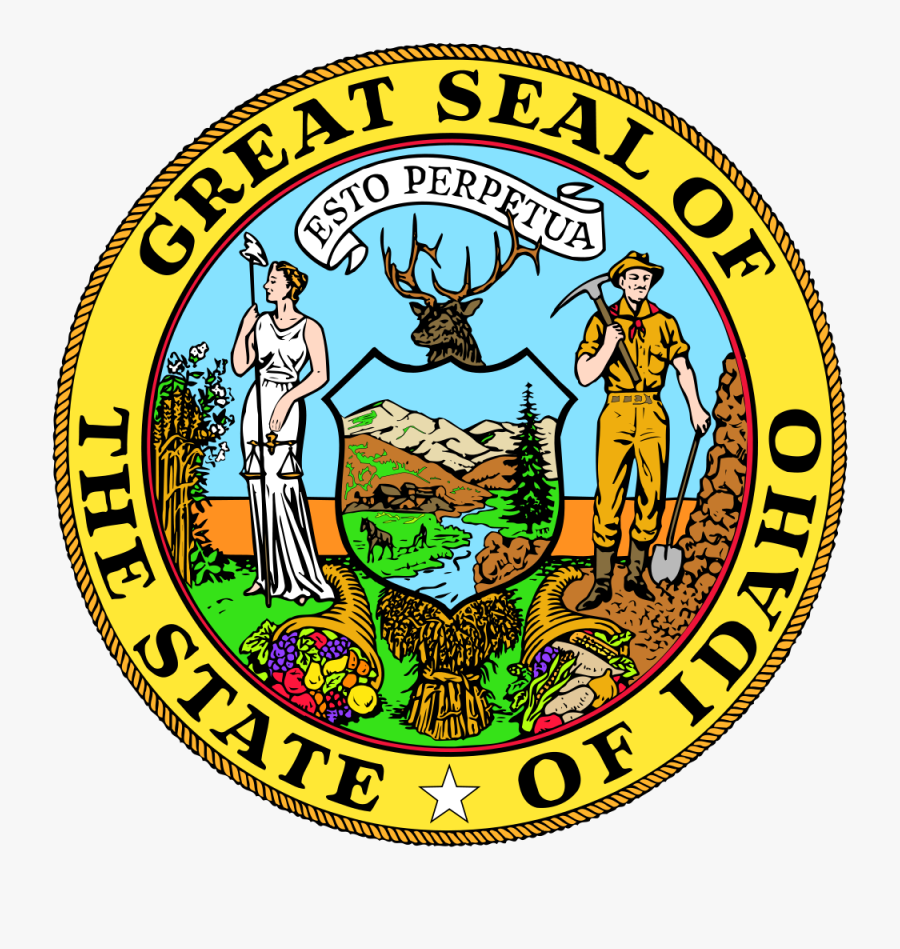 Idaho Cliparts - Great Seal Of Idaho, Transparent Clipart