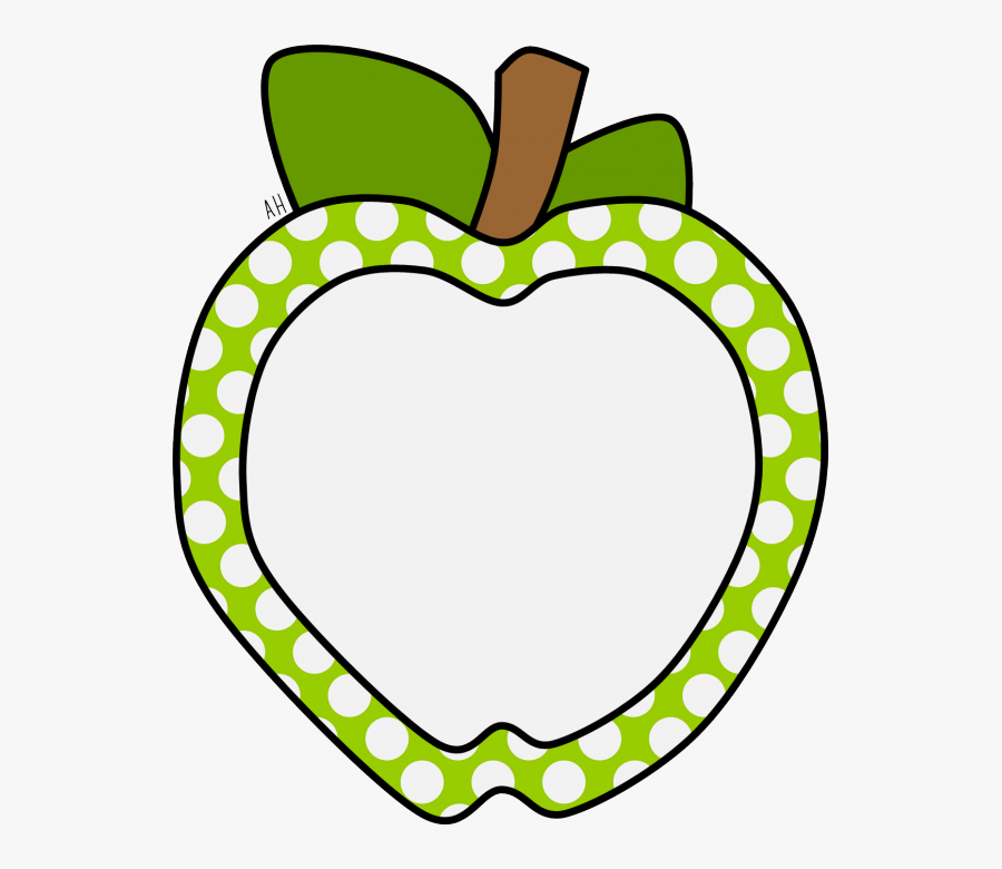 Cute Apple Border Clipart - Lesson Plan Register Decoration, Transparent Clipart