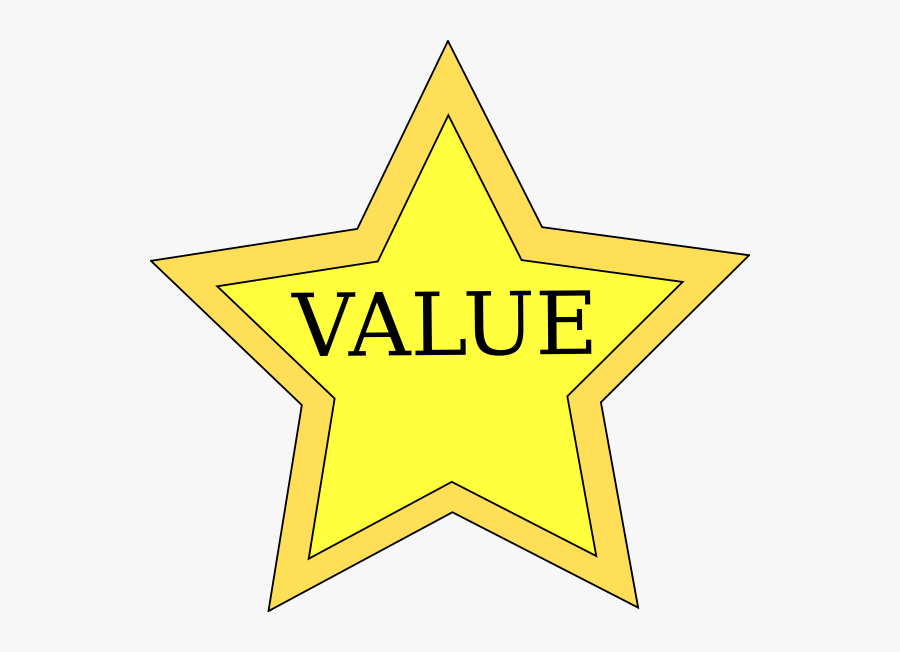 Value Star Clip Art - Triangle, Transparent Clipart