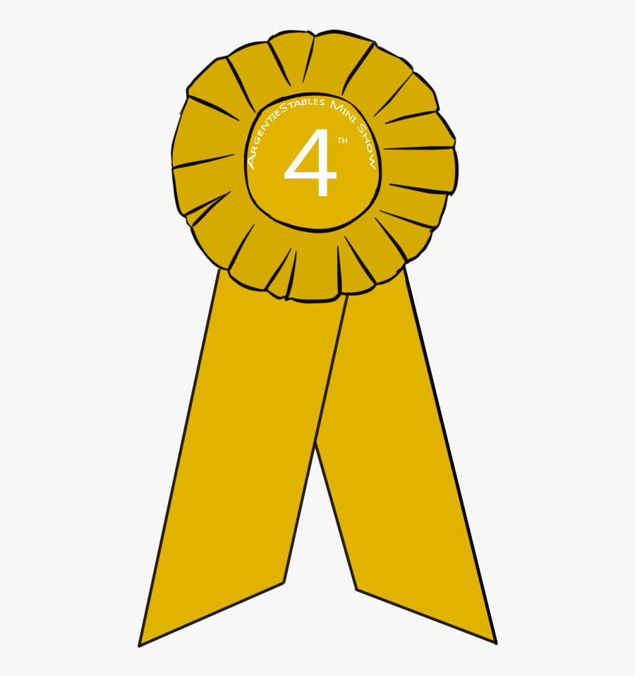 Fourth Place Award Clipart - 4th Place Ribbon Clipart, Transparent Clipart