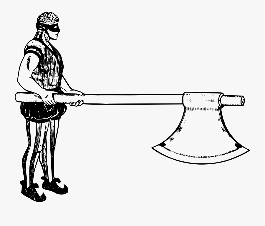 Clipart - Executioner Black And White, Transparent Clipart