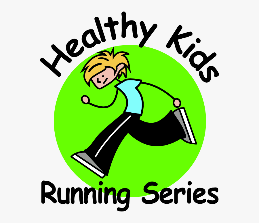 Transparent Children Running Png - Healthy Kids Running Series Logo, Transparent Clipart
