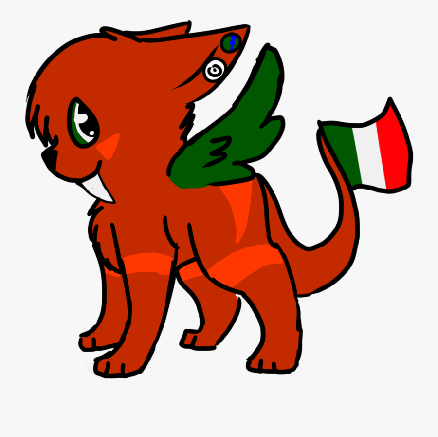 Italian Flag Waver Leader Adopt Closed By Nihonjin-turtle - Cartoon, Transparent Clipart