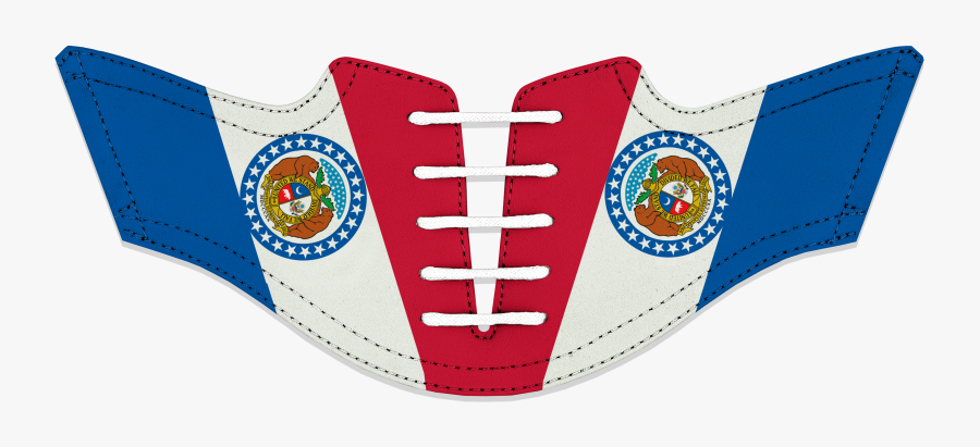 Mens State Of Missouri Flag Saddles Laces Missouri - Emblem, Transparent Clipart