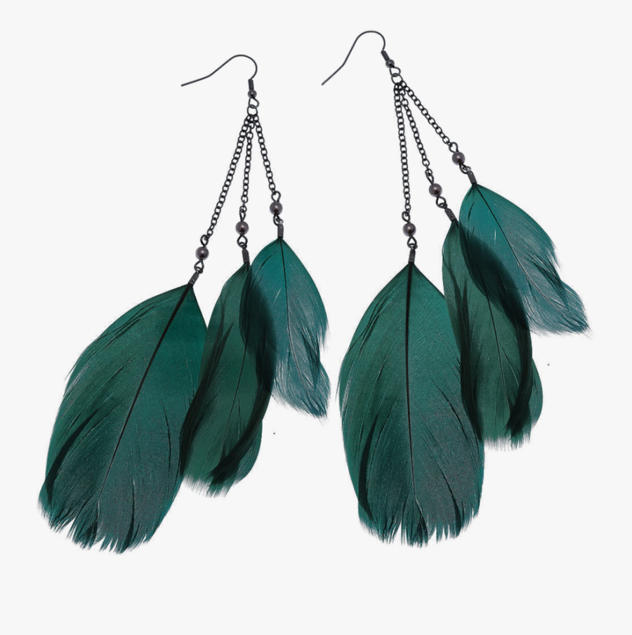 Feather Earrings Png Image - Transparent Background Earring Png, Transparent Clipart