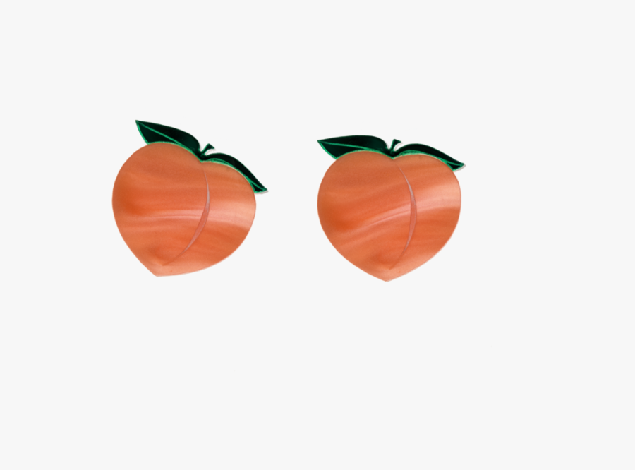 Peach Earrings - Persimmon, Transparent Clipart