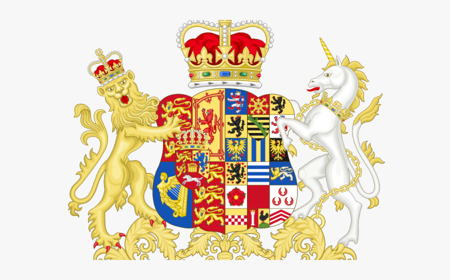 British Flag Clipart Princess - British Empire Coat Of Arms, Transparent Clipart