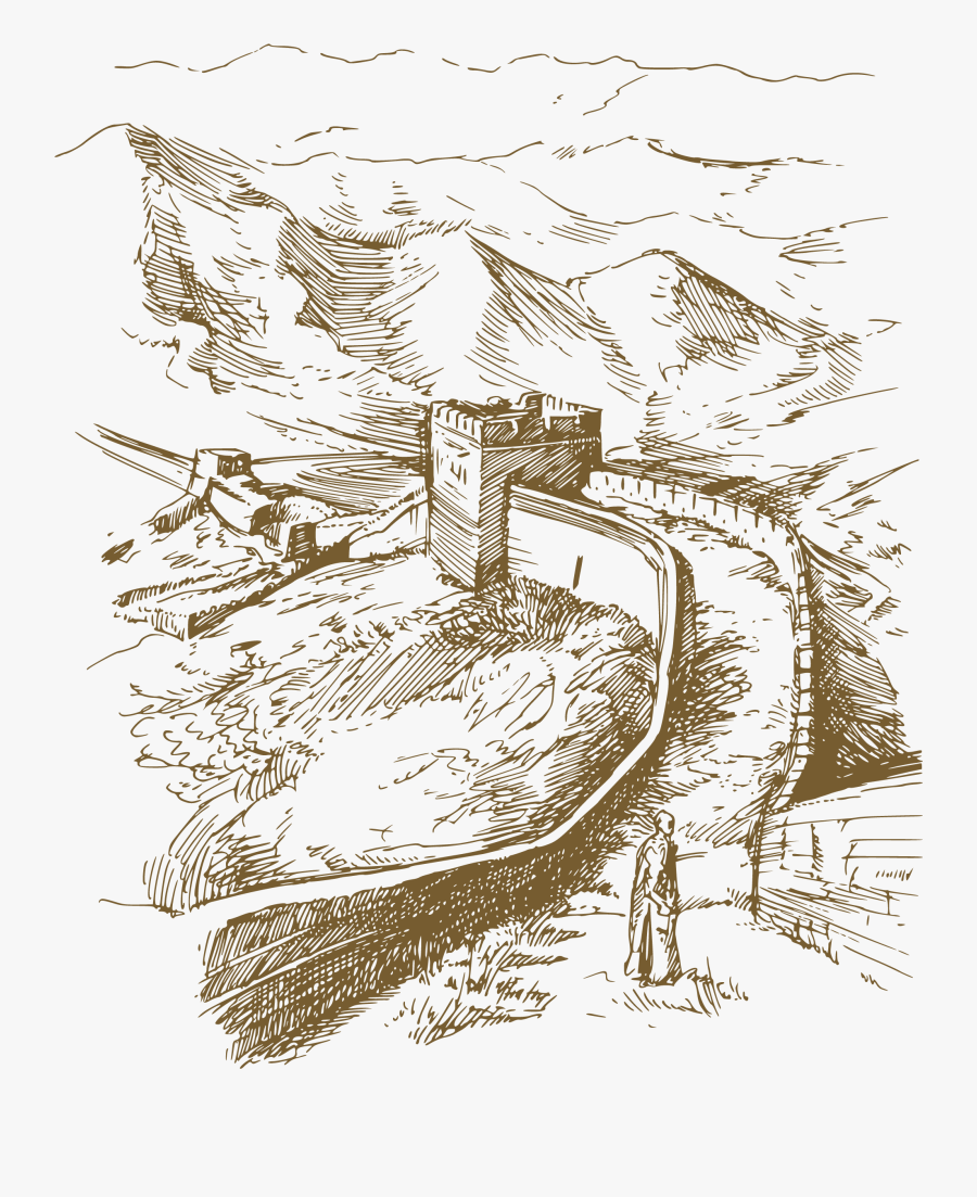 Great Wall Of China Illustration, Transparent Clipart