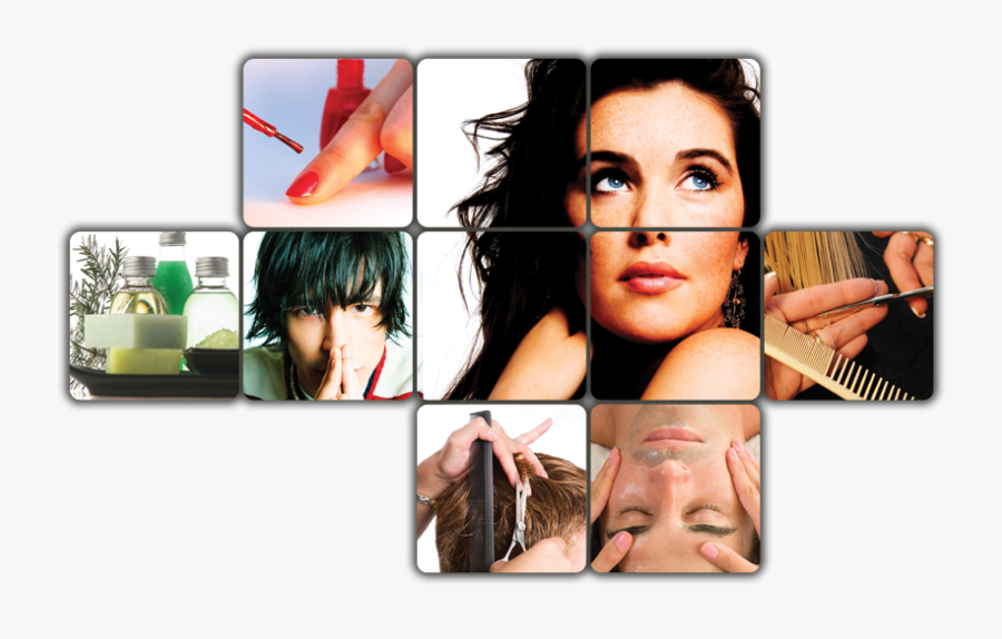 Transparent Hair Salon Png - Collage, Transparent Clipart