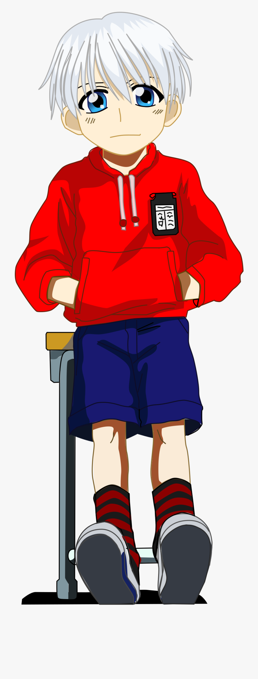 Manga School Big Image - Anime School Boy Png, Transparent Clipart