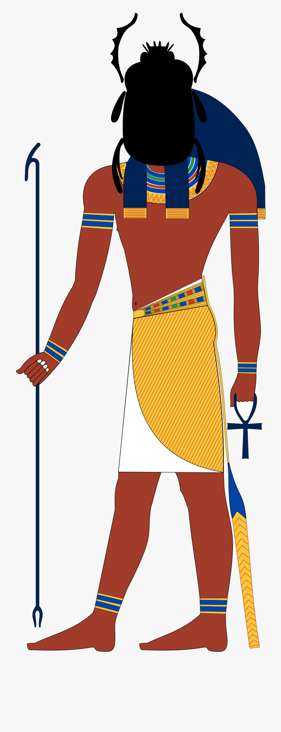 Transparent Corner Sun Clipart - Egyptian God, Transparent Clipart