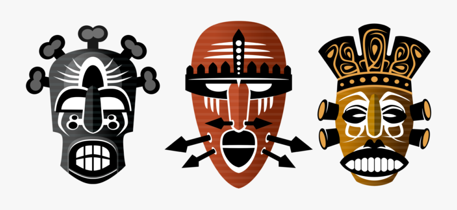 Princess And The Frog Voodoo Masks - African Tribal Mask Designs, Transparent Clipart