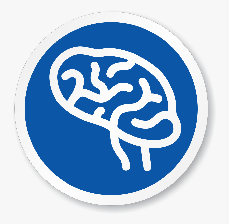 Nervous System Brain Symbol Iso Circle Sign - Nervous System Logo Png, Transparent Clipart