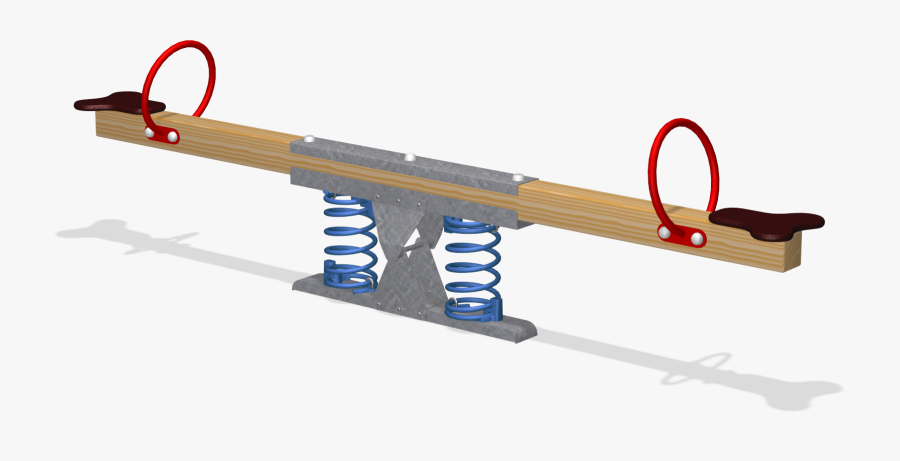 Seesaw With Springs - See Saw With Springs, Transparent Clipart